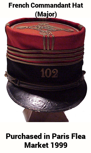 French Commandant Hat (Major)